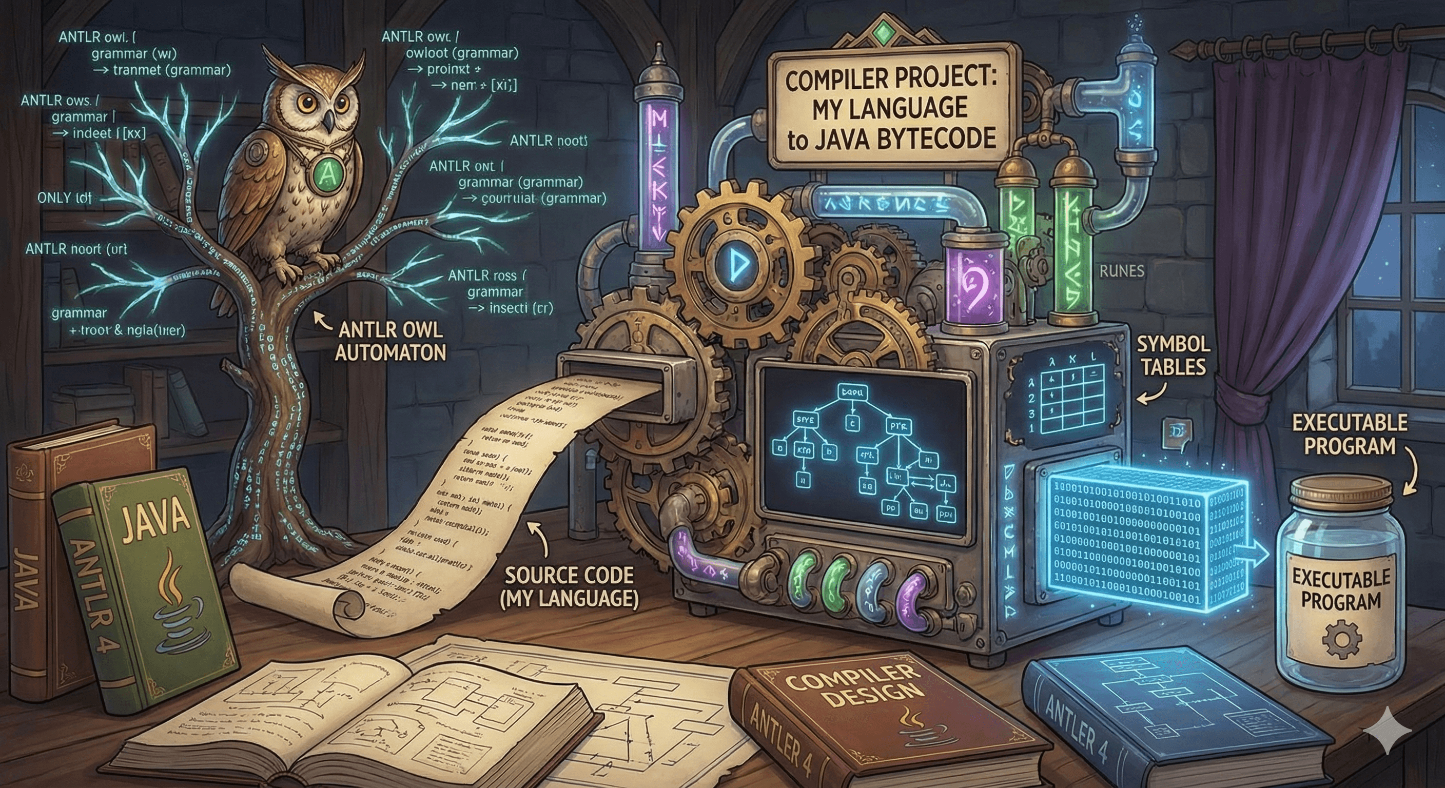 Compilador ANTLR (lenguaje parecido a Python) - Proyecto